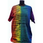 Gay-Pride-T-Shirt Mit Vertikalen Streifen Des Regenbogens Tie-Dye-Shirt Queer-Shirt Gay-Pride-Flaggenhemd