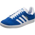 Reduzierte Blaue adidas Gazelle Low Sneaker in Schmalweite für Herren Größe 37,5 