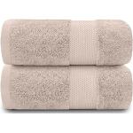 Reduzierte Braune Badehandtücher & Badetücher aus Baumwolle schnelltrocknend 2-teilig 