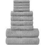Reduzierte Silberne Handtücher Sets aus Baumwolle schnelltrocknend 50x80 10-teilig 