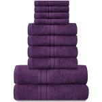 Reduzierte Violette Handtücher Sets aus Baumwolle schnelltrocknend 50x80 10-teilig 