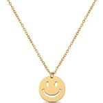 Goldene Emoji Smiley Damenhalsketten & Damenhalsschmuck mit Meer-Motiv aus Gold 