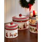 Rote Villeroy & Boch Winter Bakery Delight Keksdosen & Gebäckdosen aus Porzellan 