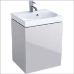 Weiße Geberit Runde Handwaschbecken & Gäste-WC-Waschtische glänzend aus Glas 
