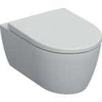 Geberit iCon Set Wand-WC mit WC-Sitz, spülrandlos, Tiefspüler, geschlossene Form, 6l, 501664, Farbe: weiß/KeraTect - 501.664.00.8