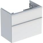 Weiße Keramag iCon Waschbeckenunterschränke & Badunterschränke matt mit Schublade Breite 0-50cm, Höhe 0-50cm, Tiefe 0-50cm 