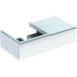 Silberne Keramag iCon Waschbeckenunterschränke & Badunterschränke matt aus Eiche mit Schublade Breite 0-50cm, Höhe 0-50cm, Tiefe 0-50cm 