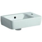 Weiße Keramag Renova Nr. 1 Comprimo Rechteckige Handwaschbecken & Gäste-WC-Waschtische mit Hahnloch 