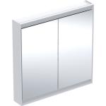 Weiße Keramag Spiegelschränke pulverbeschichtet LED beleuchtet Breite 50-100cm, Höhe 50-100cm, Tiefe 0-50cm 