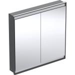 Silberne Keramag Spiegelschränke matt LED beleuchtet Breite 50-100cm, Höhe 50-100cm, Tiefe 0-50cm 
