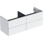 Weiße Keramag Waschbeckenunterschränke & Badunterschränke lackiert mit Schublade Breite 100-150cm, Höhe 0-50cm, Tiefe 0-50cm 