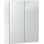 Weiße Keramag Spiegelschränke matt aus Glas LED beleuchtet Breite 50-100cm, Höhe 0-50cm, Tiefe 0-50cm 