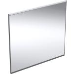 Quadratische Spiegelheizkörper matt aus Aluminium 