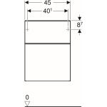 Geberit Quadratische Seitenschränke Breite 0-50cm, Höhe 50-100cm, Tiefe 0-50cm 