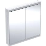 Weiße Geberit Spiegelschränke LED beleuchtet Breite 50-100cm, Höhe 50-100cm, Tiefe 0-50cm 