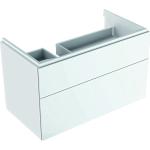 Weiße Keramag Xeno Waschbeckenunterschränke & Badunterschränke mit Schublade Breite 0-50cm, Höhe 0-50cm, Tiefe 0-50cm 