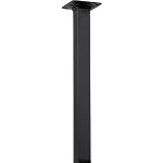 Schwarze Moderne Rechteckige Möbelfüße matt aus Stahl Breite 0-50cm, Höhe 0-50cm, Tiefe 0-50cm 