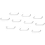 Weiße Moderne Schrankgriffe & Schubladengriffe aus Kunststoff Breite 0-50cm, Höhe 0-50cm, Tiefe 0-50cm 20-teilig 