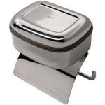 Silberne Moderne Geesa Toilettenpapierhalter & WC Rollenhalter  aus Edelstahl 