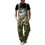 Grüne Unifarbene Atmungsaktive Pyjamahosen kurz aus Denim für Herren Größe 5 XL 