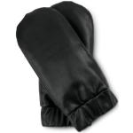 Reduzierte Schwarze TCHIBO Gefütterte Handschuhe aus Leder für Damen Größe 7 für den für den Winter 