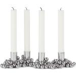 Silberne Minimalistische Gejst Kerzenständer & Kerzenhalter aus Chrom 