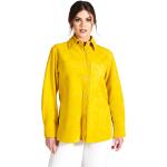 Reduzierte Gelbe D'arienzo Lederhemden aus Veloursleder für Damen 