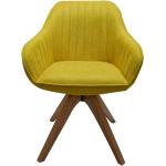 Gelbe Gesteppte Moderne Armlehnstühle aus Massivholz mit Armlehne Breite 50-100cm, Höhe 50-100cm, Tiefe 50-100cm 