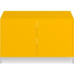 Gelbe Pickawood Bad-Midischränke lackiert aus Massivholz Breite 100-150cm, Höhe 100-150cm, Tiefe 0-50cm 