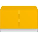 Gelbe Pickawood Bad-Midischränke lackiert aus MDF Breite 100-150cm, Höhe 100-150cm, Tiefe 0-50cm 