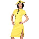 Gelbe Funny Fashion Asien-Kostüme für Damen 