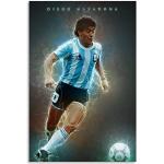 GemäLde Auf Leinwand Fußballlegenden Diego Maradona 3für Veranda Dekor Wandkunst Malerei Poster Druckt Bilder 23.6"x35.4"(60x90cm) Kein Rahmen