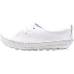 Reduzierte Weiße Gemini Lederschuhe & Kunstlederschuhe mit Schnürsenkel in Breitweite aus Leder mit herausnehmbarem Fußbett für Damen Größe 39 
