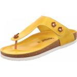 Gelbe Gemini Damenclogs & Damenpantoletten ohne Verschluss in Breitweite aus Leder Größe 40 für den für den Sommer 