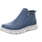 Blaue Gemini High Top Sneaker & Sneaker Boots mit Reißverschluss aus Leder leicht für Damen Größe 39 