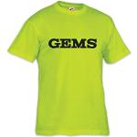 Reduzierte Neongelbe Rundhals-Ausschnitt T-Shirts für Herren Größe XS 