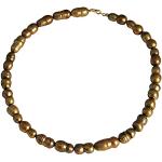 Gemshine Damen-Perlenketten Vergoldet Perle CCahg1o