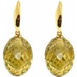 Goldene Gemshine Ohrhänger aus Silber für Damen 