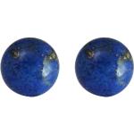 Gemshine Paar Ohrstecker »Lapis Lazuli Cabochons«, Made in Germany, blau