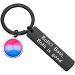 LGBT Bi Pride Schlüsselanhänger & Taschenanhänger aus Metall für Damen 