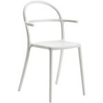 Weiße Kartell Designer Stühle stapelbar Höhe 50-100cm, Tiefe 50-100cm 