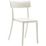 Weiße Kartell Designer Stühle stapelbar Höhe 50-100cm, Tiefe 50-100cm 