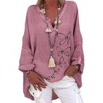 Mintgrüne Elegante Langärmelige Vegane Blusenshirts & Schlusen mit Fuchs-Motiv aus Fleece mit Kapuze für Damen Größe 3 XL für den für den Herbst 
