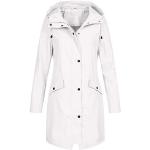 Weiße Wasserdichte Winddichte Atmungsaktive 3-in-1 Jacken mit Kapuze für Damen Größe XL für den für den Herbst 