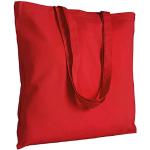 Rote Stofftaschen & Jutetaschen aus Baumwolle für Herren 