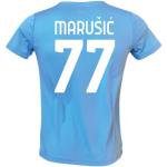 Generico Fußballtrikot S. S. Lazio Marusic 77 Saison 2023/2024, zugelassene Nachbildung, Größen für Erwachsene und Kinder, blau, M-ADULTO