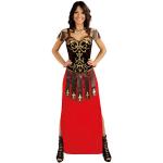 Rote Gladiator-Kostüme aus Polyester für Damen Größe M 