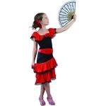 Rote Spanierin-Kostüme aus Polyester für Kinder Größe 134 