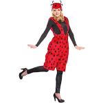 Rote Marienkäfer-Kostüme für Damen 