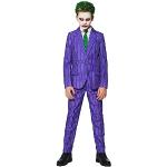 Suitmeister Jungenkostüm - The Joker DC Character - Tailliert Party Kostüme - Halloween Party Anzug - Lila